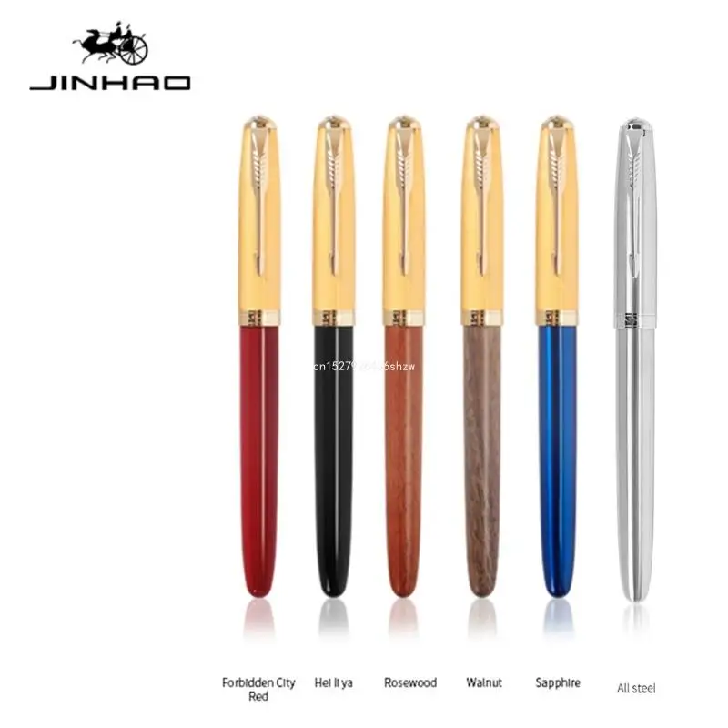 Jinhao-85 перьевая ручка в классическом стиле перо 0 38 мм чернильные ручки все из