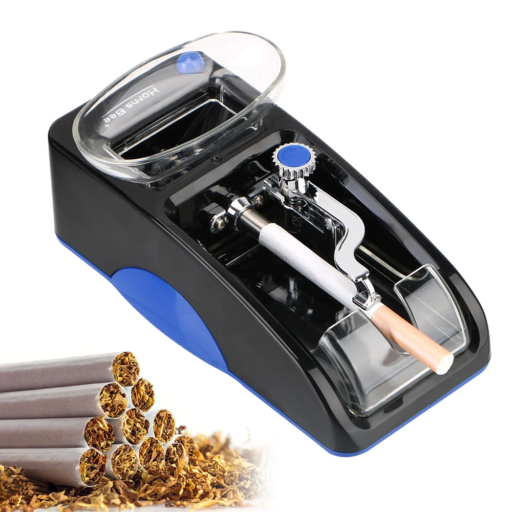 

Электрическая автоматическая машинка для скручивания табака, машинка для скручивания сигарет с вилкой для ЕС и США, инструмент для курения «сделай сам», аксессуары для курения