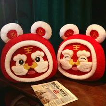 Ano do tigre mascote travesseiro almofada sofá travesseiro cabeça cama travesseiro dormir carro escritório em casa (4)