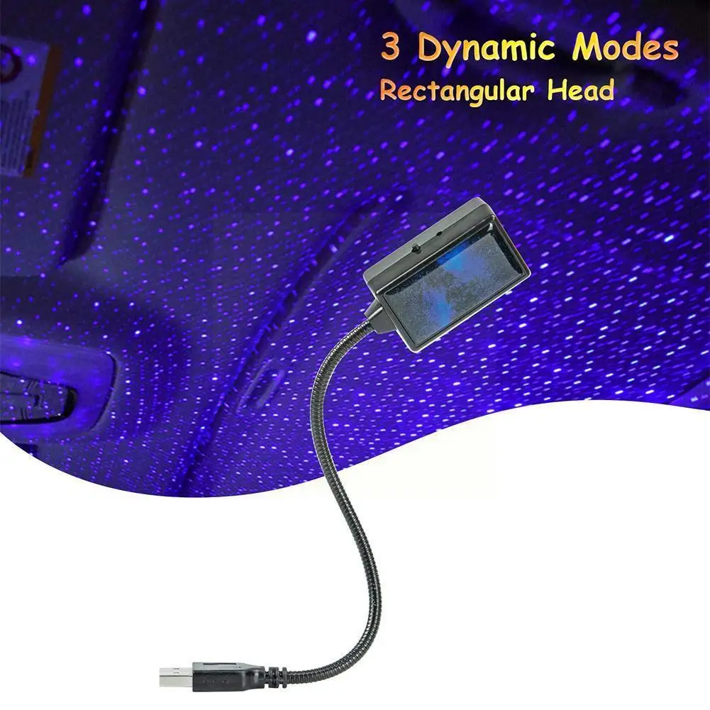 

Dual Color Sound Activated Led Starry Night Light 5v Usb Star Lamp For Car Roof Interior Atmosphere Ambient Ligh E7s6