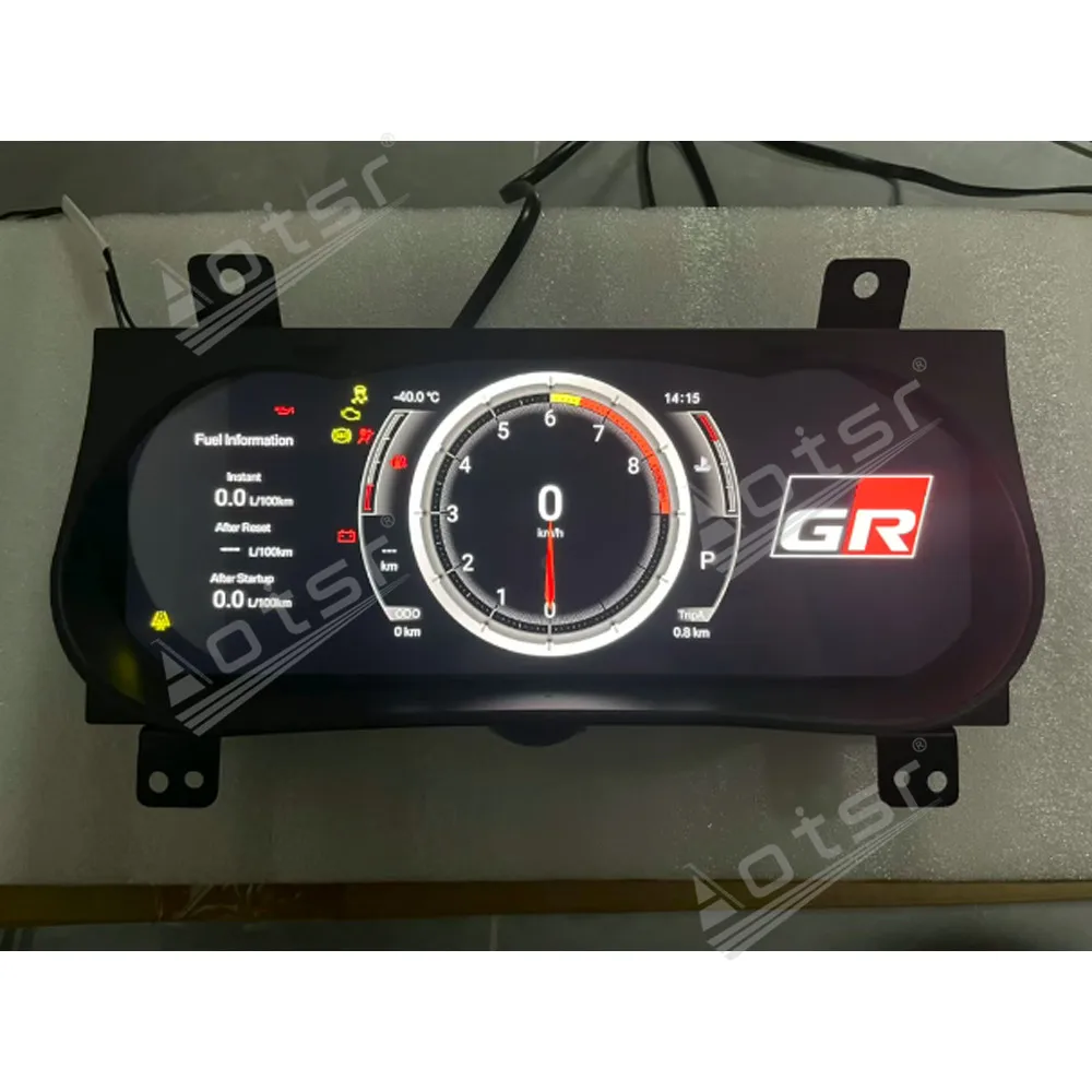 

12,3-дюймовый автомобильный ЖК-цифровой кластер для Toyota Hilux 2016-2024, приборная панель, виртуальный прибор для кабины, автоматический измеритель скорости, экран Ai