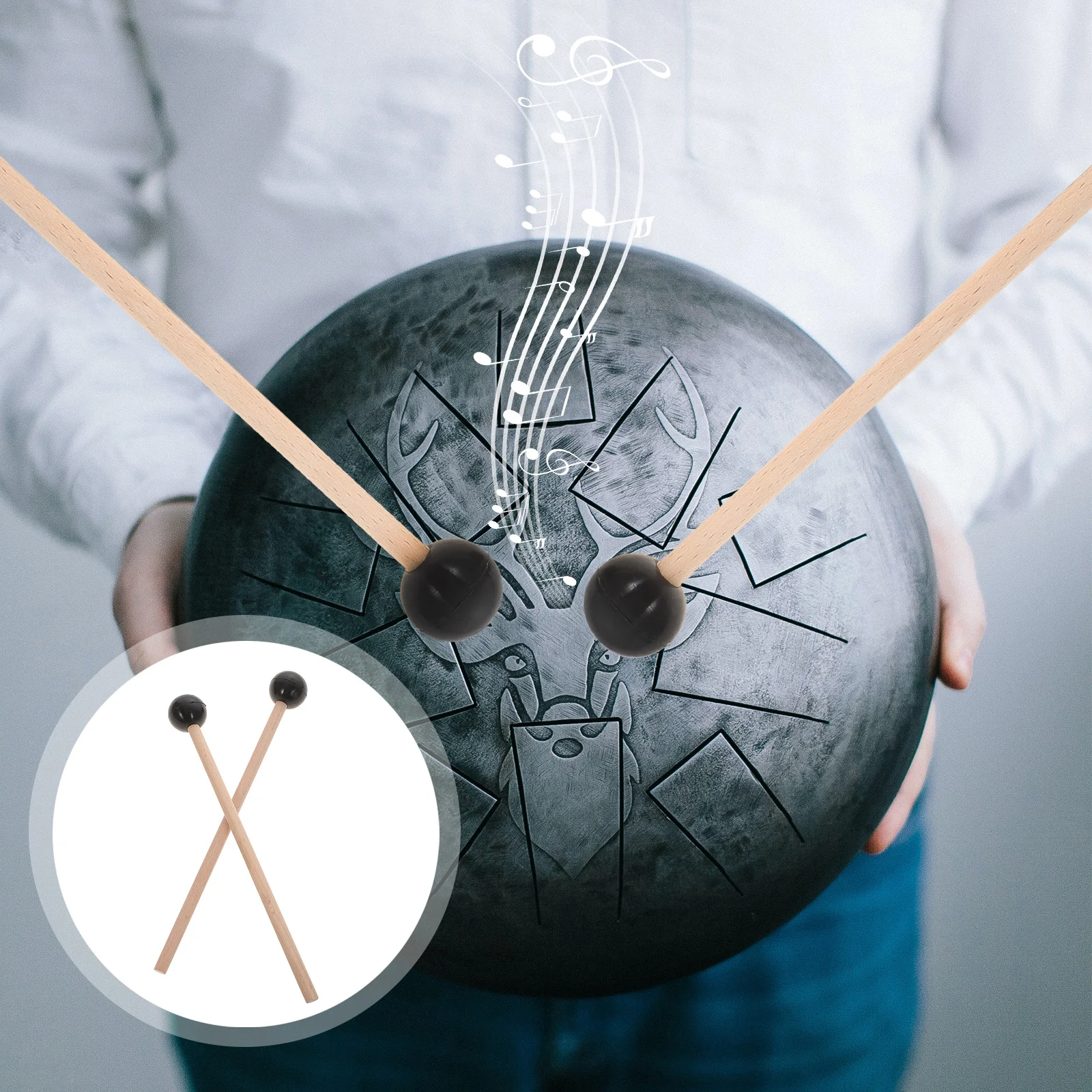 

2 Pcs Instrumentos Musicales Para Adultos Ethereal Drum Sticks Personalized Xylophone Mallets Wooden Glockenspiel Child