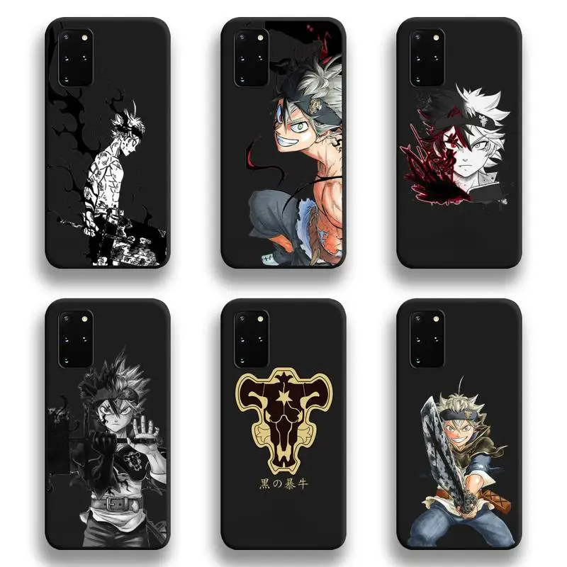 

Black Clover Anime Phone Case For Samsung Galaxy S21 Plus Ultra S20 FE M11 S8 S9 plus S10 5G lite 2020