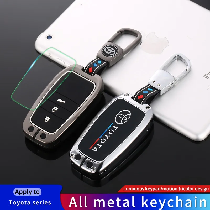 

Car key case for toyota rav4 2011 2012 2013 2014 2015 2016 2017 2018 2019 2020 cover Accessories Car-Styling Holder Keychain