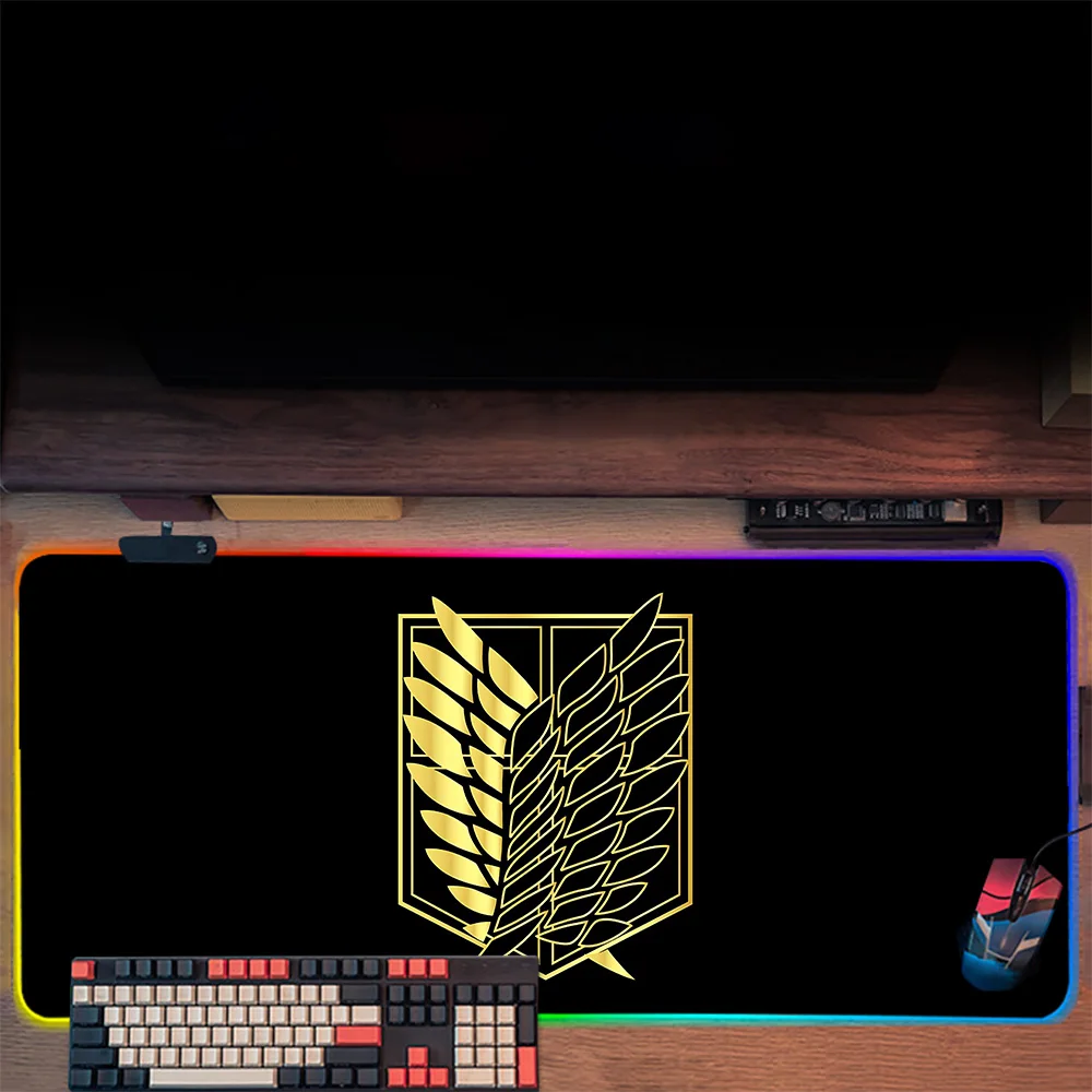 Коврик для мыши и клавиатуры с рисунком аниме Shingekis no Kyojins Hange Zoe RGB