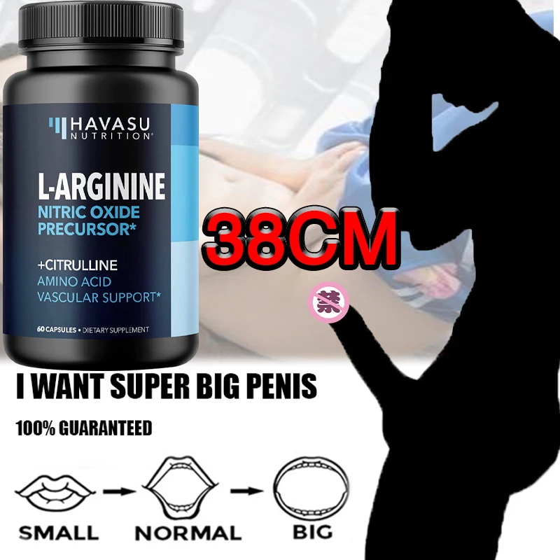 

Adult Health Capsules L-Arginine Nitric Oxide Supplement Builds Muscle, Enhances Blood Supply, Increases Energy, Long-Lasting