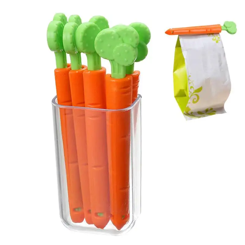 

New Carrot Bag Clips for Food Freshness Carrot Shape Moisture Proof Kitchen Fresh Keep Portable Kitchen Storage Accessories