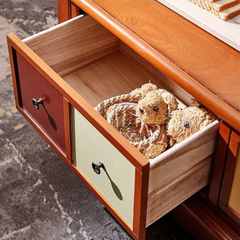 Роскошный эстетический ТВ-шкафчик подставка для монитора деревянный