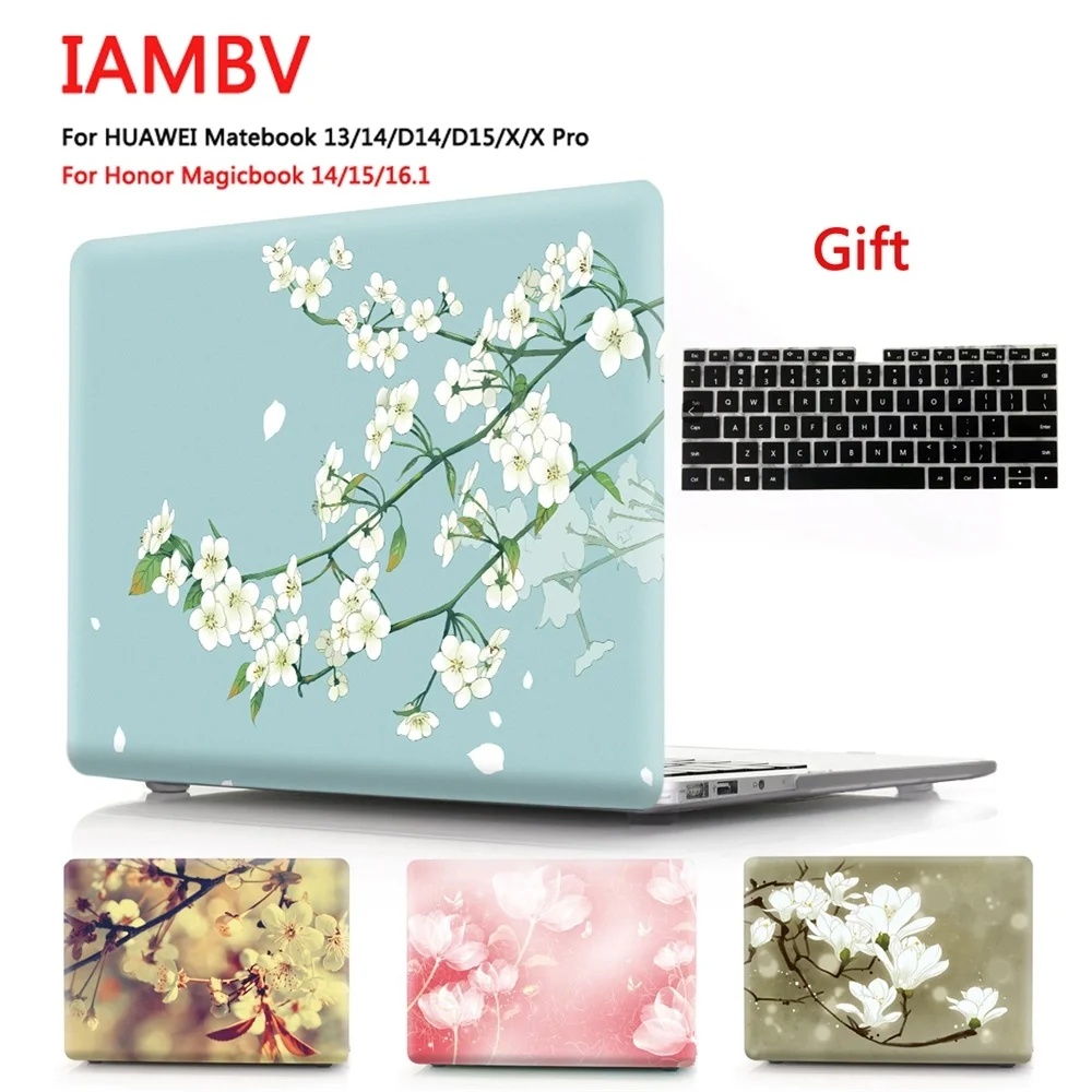 

Чехол с цветочным принтом для huawei Matebook 2020 Mate 13 14 X Mate book X pro, чехол для MagicBook14 15 16,1 Mate book D14 D15