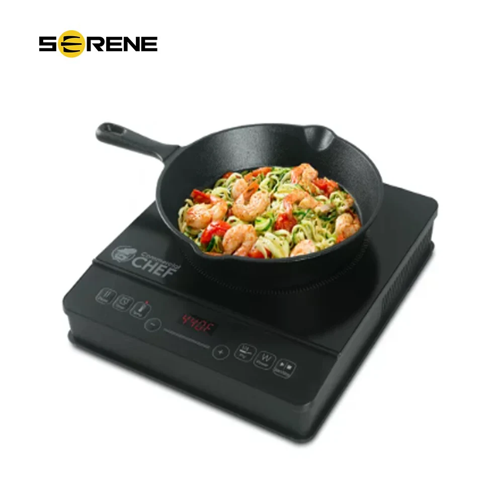 

Commercial Chef Portable Induction Cooker Countertop Burner 1800 Watts
