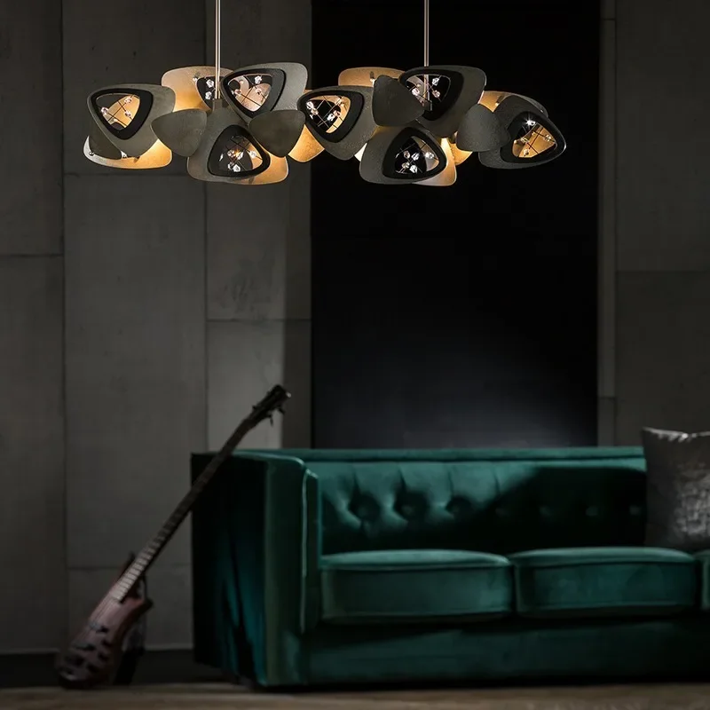 Новинка современная лампа для столовой гостиной креативная длинная Подвесная