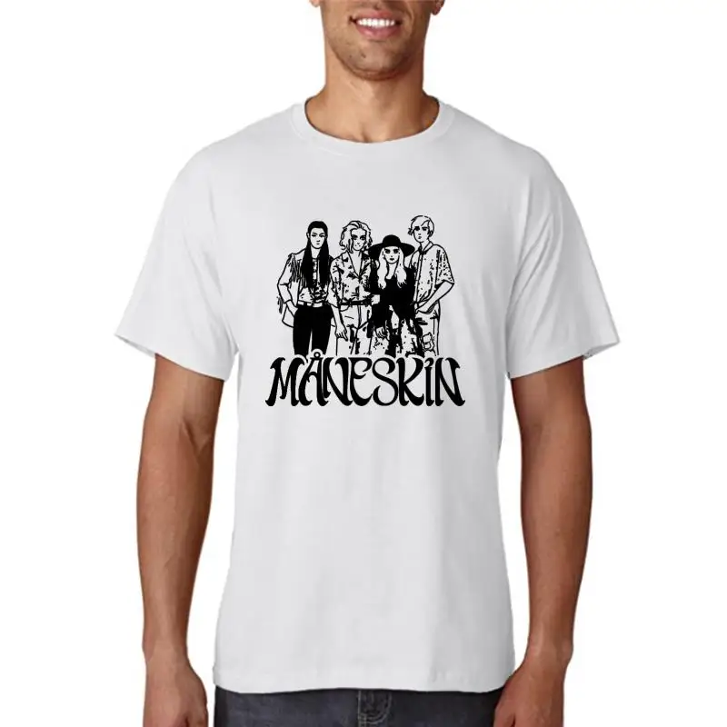 

Maneskin T Shirt Women New Summer Fashion Casual Hip Hop T-Shirt Print Hot Female Harajuku Kawaii Tops Tee Shirt Vintage Tshirts