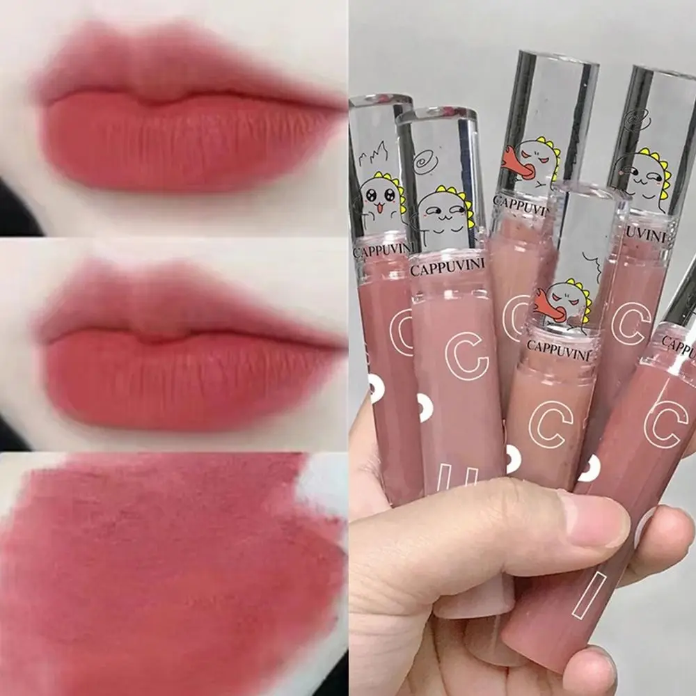 

Cosmetics Lip Care Long Lasting Women Beauty Love Heart Lipstick Matte Lip Gloss