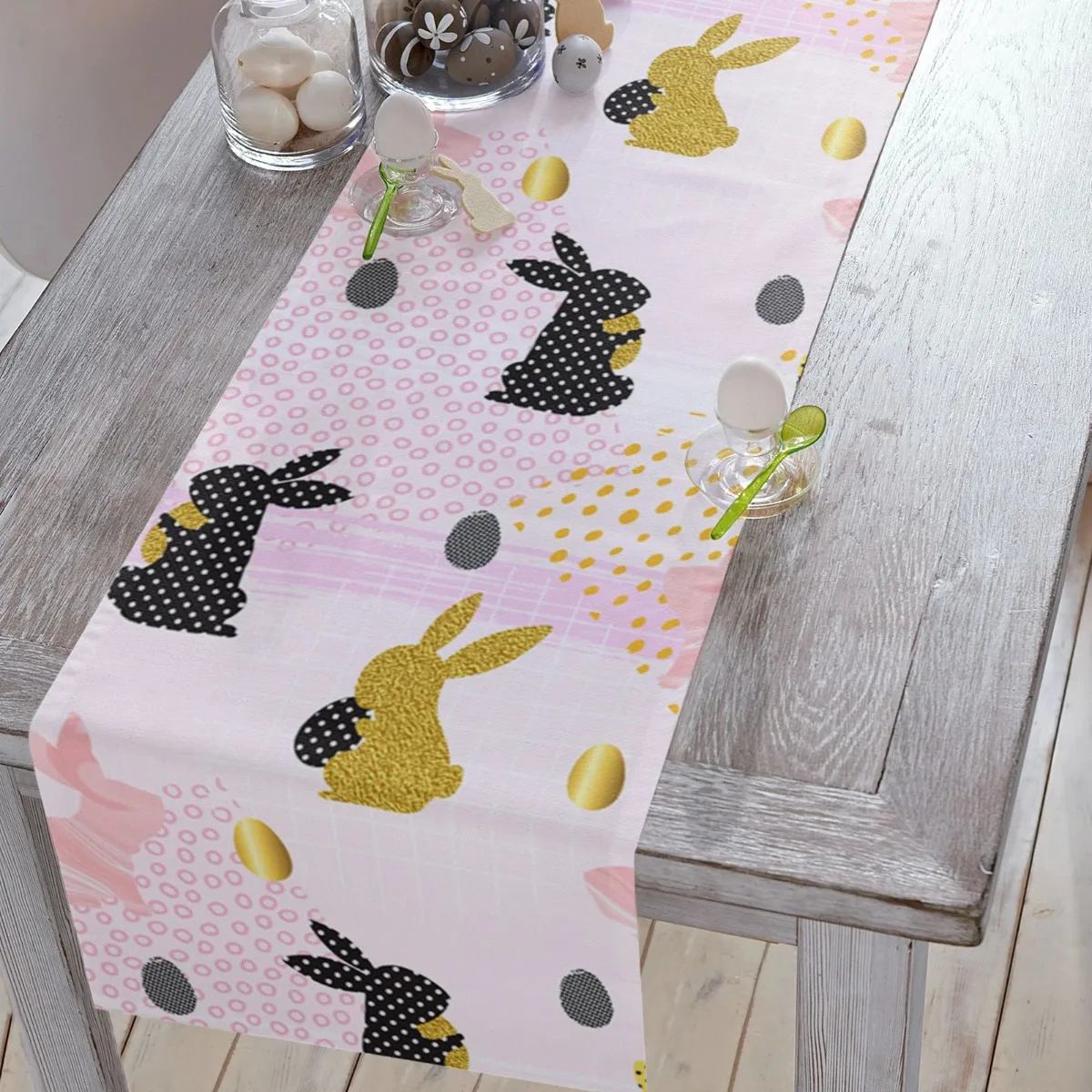 Пасхальный кролик яйца скатерть для стола свадебное украшение столовой кухонная
