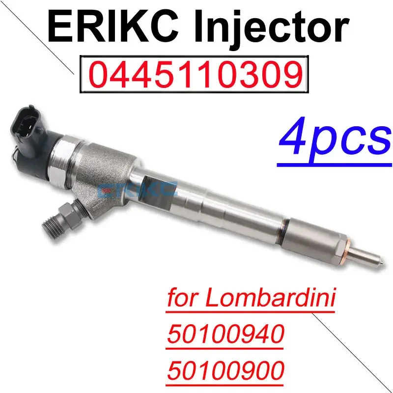 4 шт. форсунка топливной форсунки 0445110309 0 445 110 309 набор инъекторов для общей