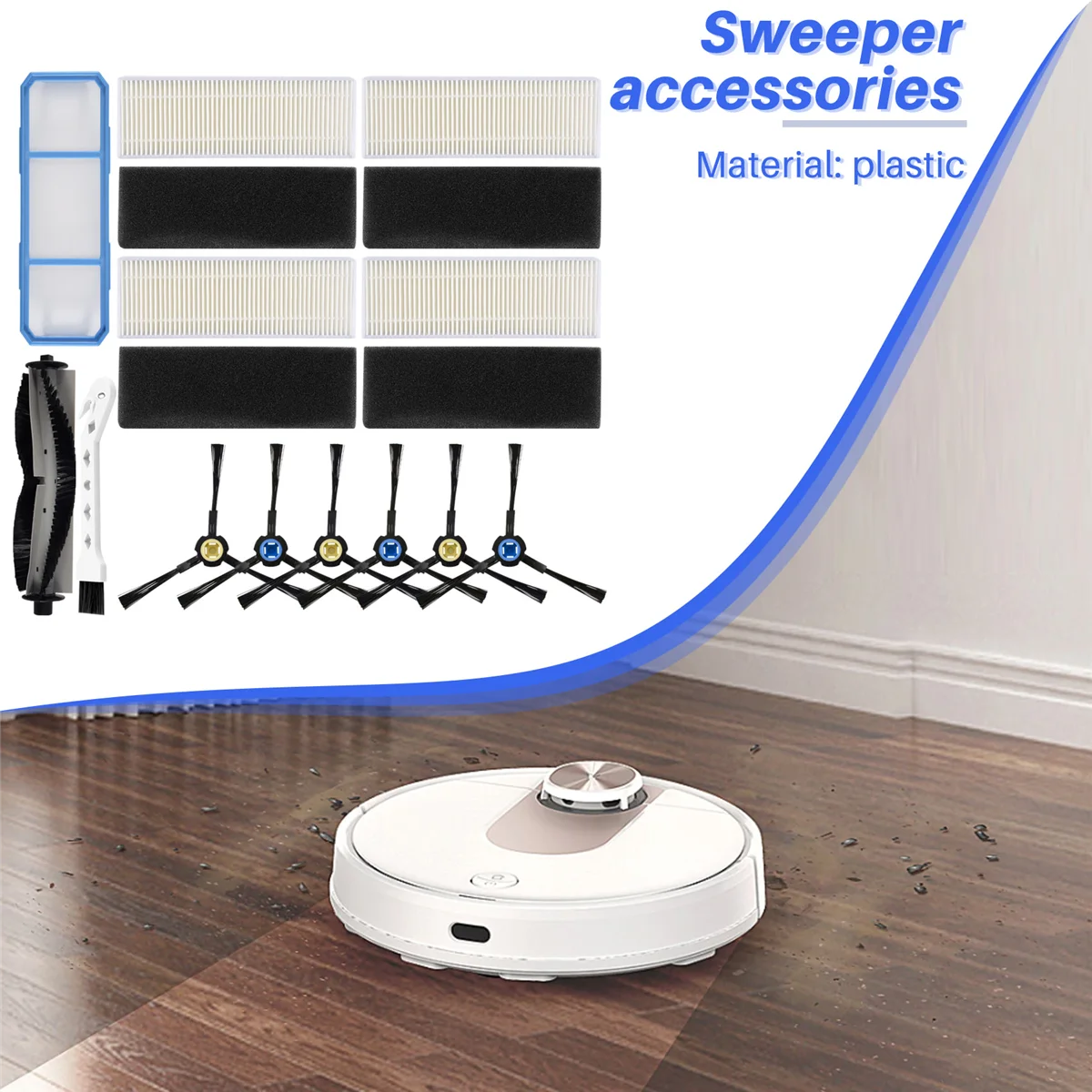 Комплект сменных аксессуаров для ILife A7 A9S V8 V8S X750 X785 X800 V80 Silvercrest SSR1 Ssra1 Вакуумный