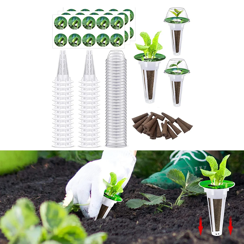 

For Aerogarden Plant Hydroponics Soilless Grow Sponges+Planting Basket Kit For Strawberries Tomatoes Basil Planting Sponge Block