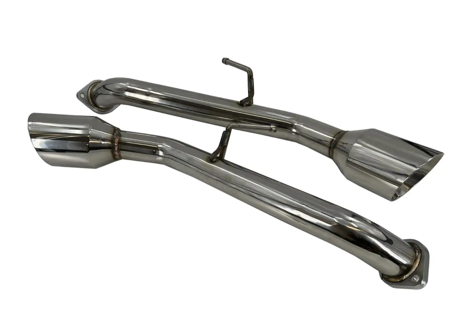 Задние выхлопные трубы с двойным выжженным наконечником для 14-23 In-finiti Q50