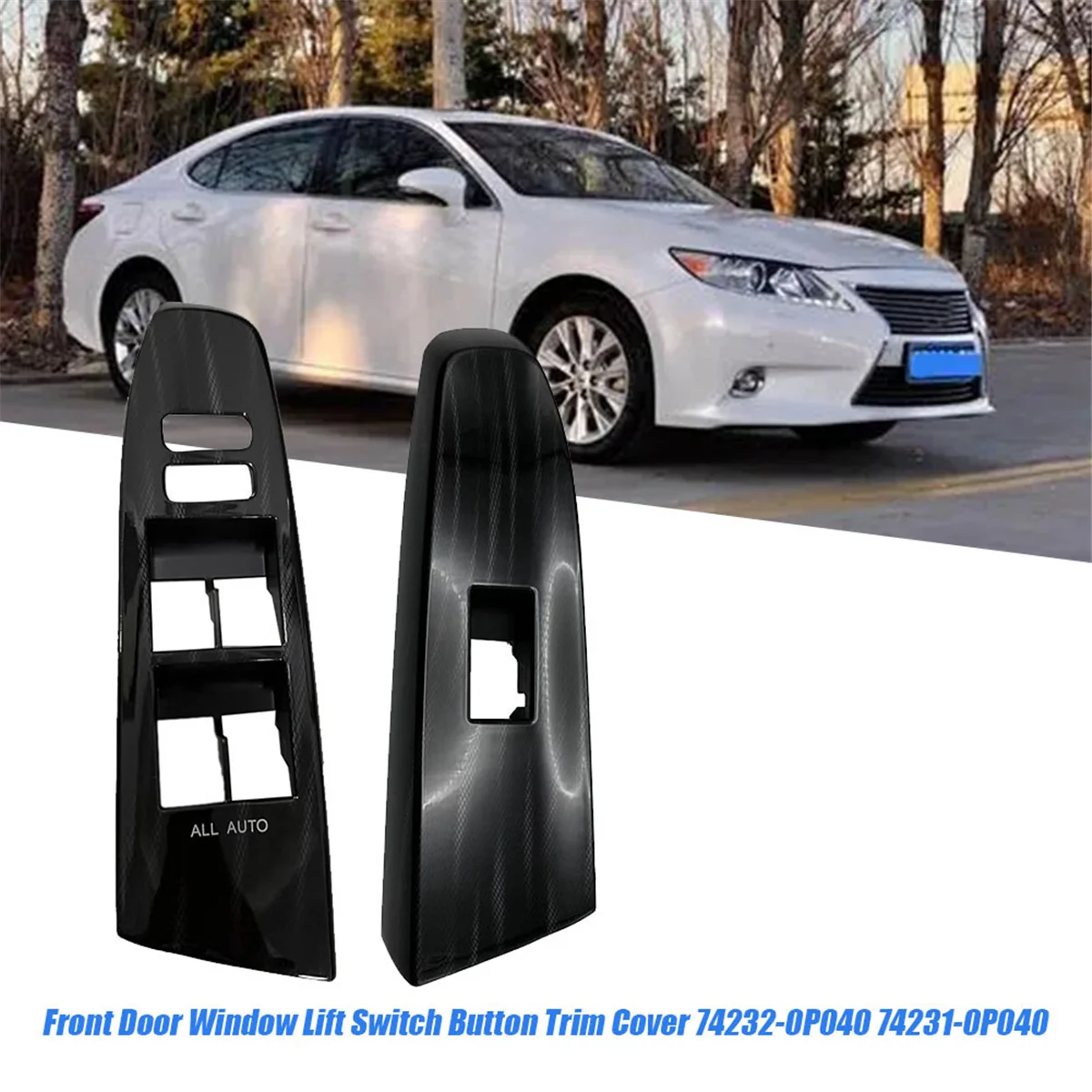 1 пара крышка кнопки подлокотника передней двери и окна 74232-0P040 74231-0P040 для Lexus 2010-2017