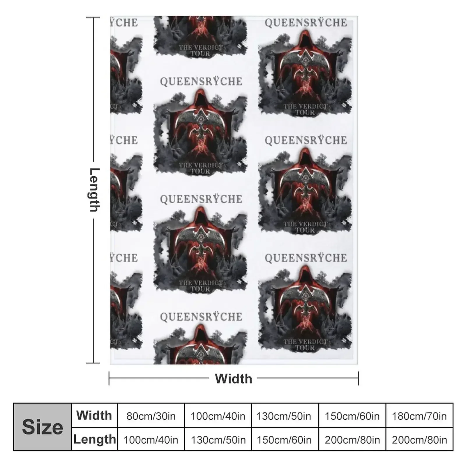 Новое новое одеяло QUEENSRYCHE TOUR спальный мешок пляжное ретро милые клетчатые одеяла