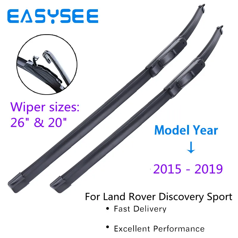 

Windscreen Wiper Blades for Land Rover Discovery Sport Fit Hook Arms 2015 2016 2017 2018 2019
