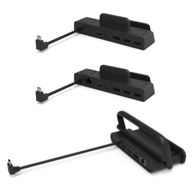 

Docking Station for Steamdeck Game Console 6-in-1 Hub Dock with 4K60HZ, Support PD65W Fast Charging