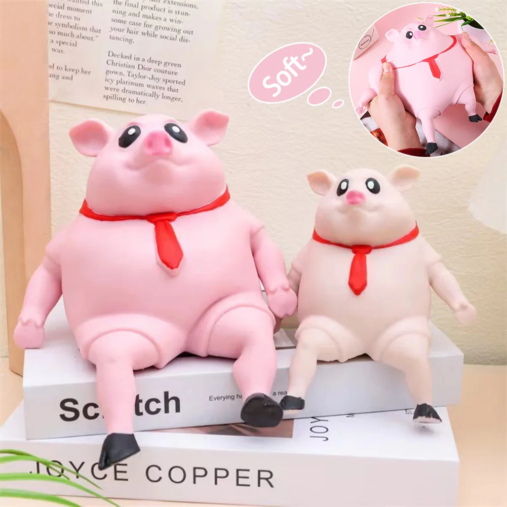

New Fidget Toys Mini Squishy Toys Funny Pig Pinch Toy Stress Ball Toy Kawaii Pink Pig Stress Relief Squeeze Toy Animal ModelCute
