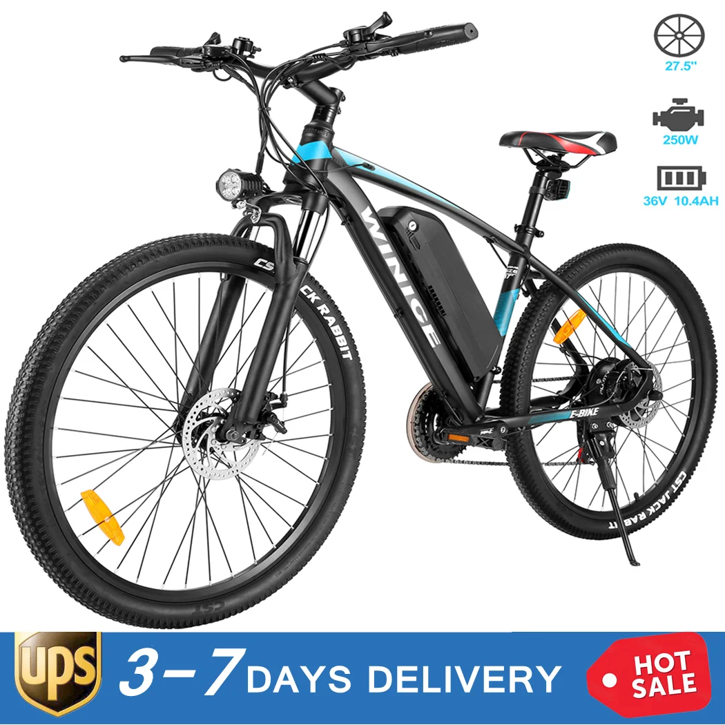 

27.5 inch 36V 10.4AH 350W 21-SpeedAluminum Alloy Frame Hailong Battery Mountain Electric Bicycle