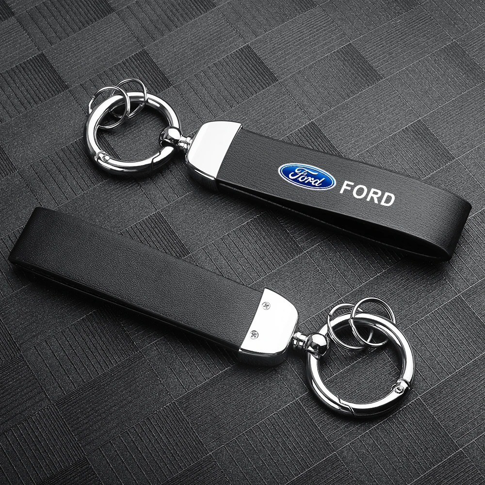 1 шт. автомобильный Стайлинг металлический кожаный брелок для ключей Ford Mondeo Explorer