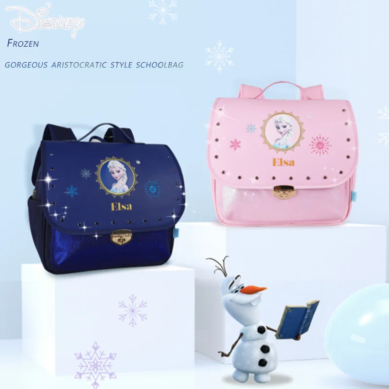 New Frozen Disney Children's Cute Cartoon Bag Pupils Messenger Bag Backpack Light Breathable Waterproof Bag Anime Side Bag
