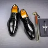Men's Classic Retro Derby Shoes Mens Business Dress Office Leather Shoe Flats Men Fashion Wedding Party Oxfords EU Size 37-48 5