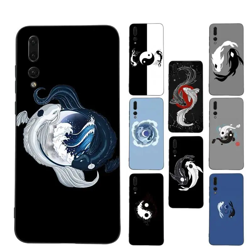 

Fish Yin Yang Art Phone Case for Samsung A51 A30s A52 A71 A12 for Huawei Honor 10i for OPPO vivo Y11 cover
