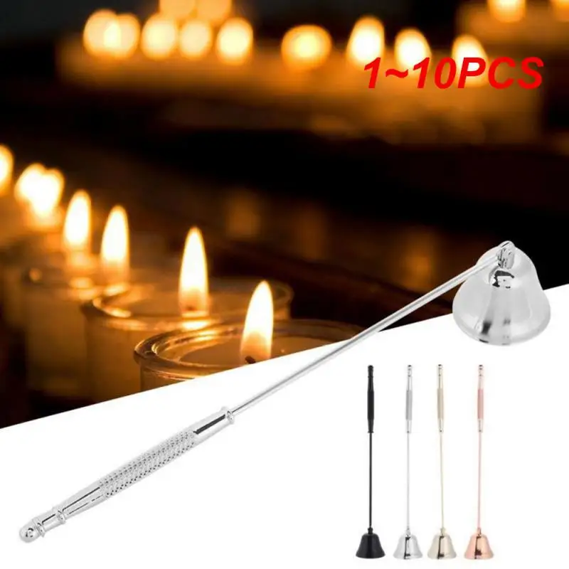 1 ~ 10 шт. бездымный фитиль для свечей из нержавеющей стали колокольчик набор