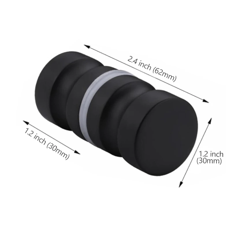 Стеклянная Дверная ручка для душа из нержавеющей стали Kensharp маленькая