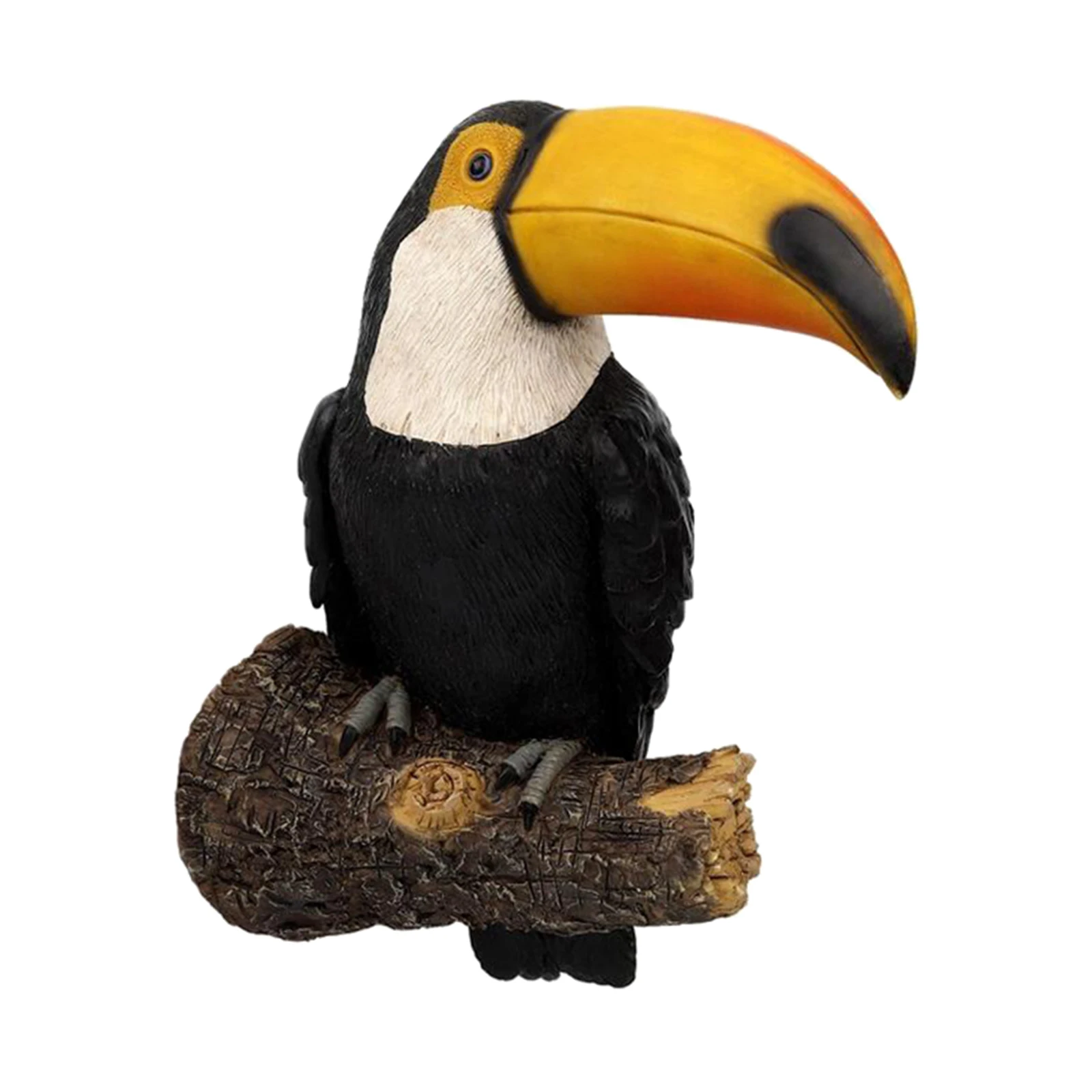 

Weatherproof Toucan Tree Hugger Garden Statue Gardening Decor
