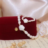 ydl trend delicate natural pearl bracelet for women charm feminine elegant flower bracelet exquisite fashion lady jewelry gift