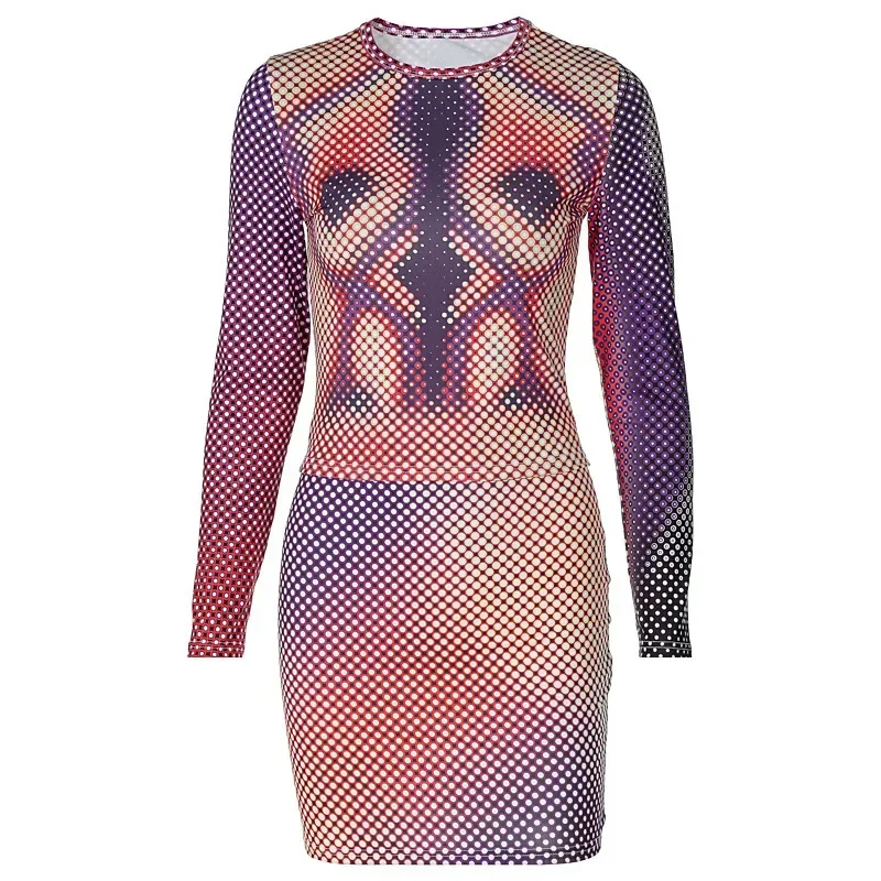 Женское Привлекательное Платье С 3d Принтом