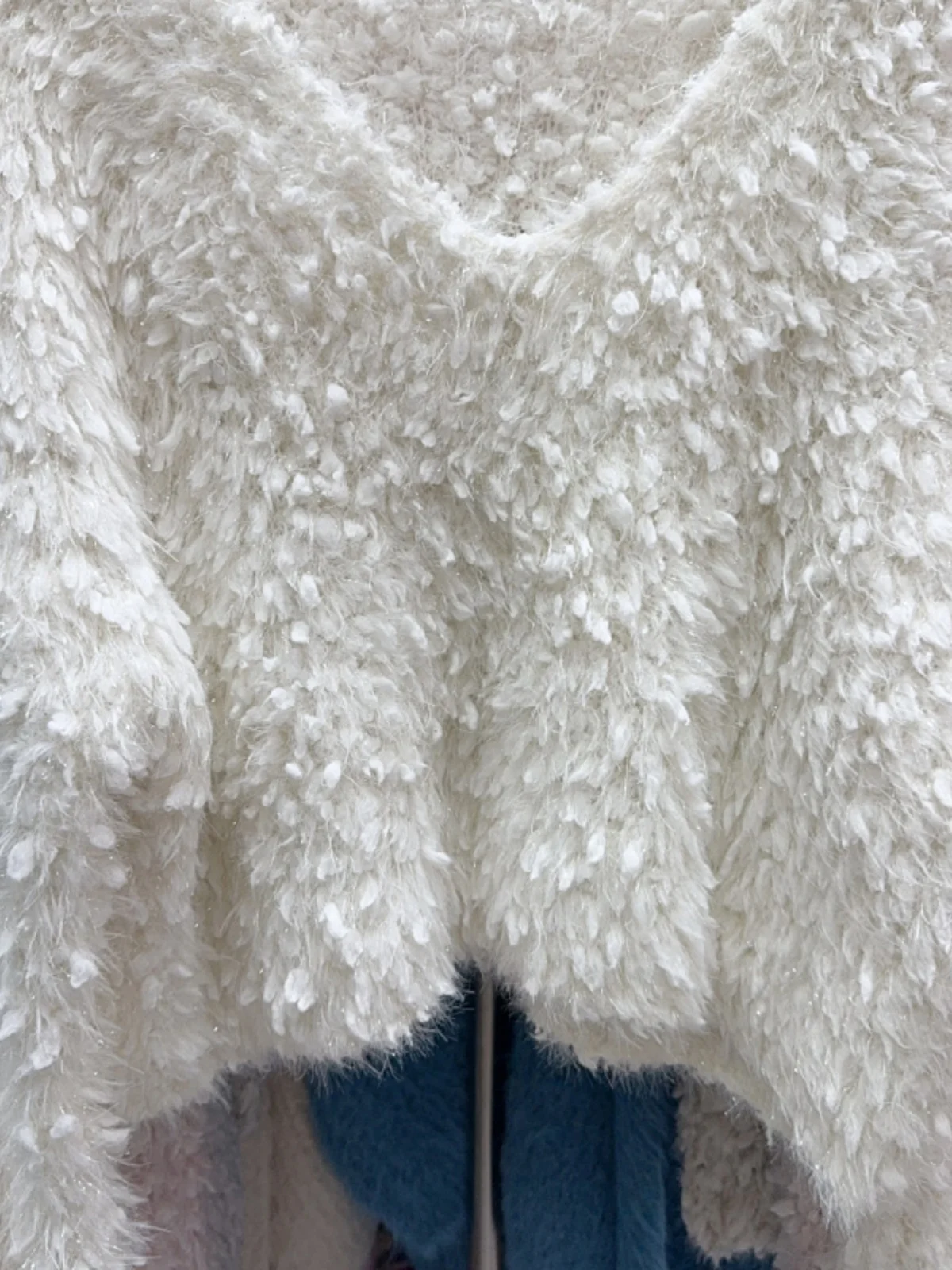 Тринадцать рядов новый дизайн пушистый свитер с кисточками женский