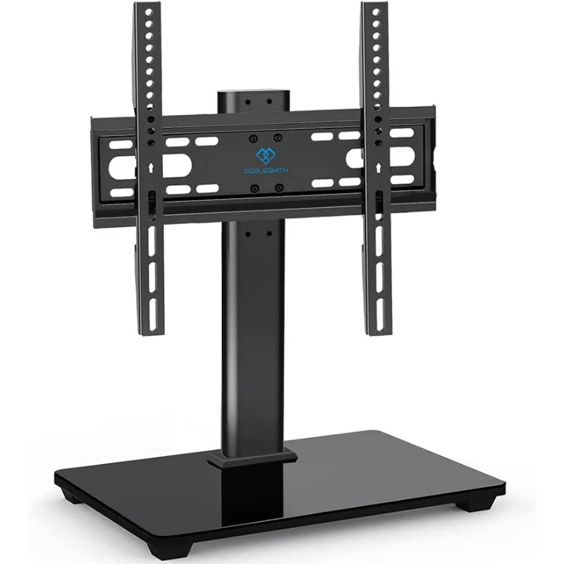 

PERLESMITH Universal TV Stand - Table Top TV Stand for 32-55 Inch LCD LED TVs - Height Adjustable TV Base