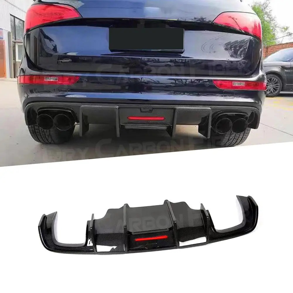 

Carbon Fiber K Style Rear Bumper Diffuser For Audi Q5 2012-2018 Rear Diffuser Rear Bumper Lip Diffuser Splitters Spoiler