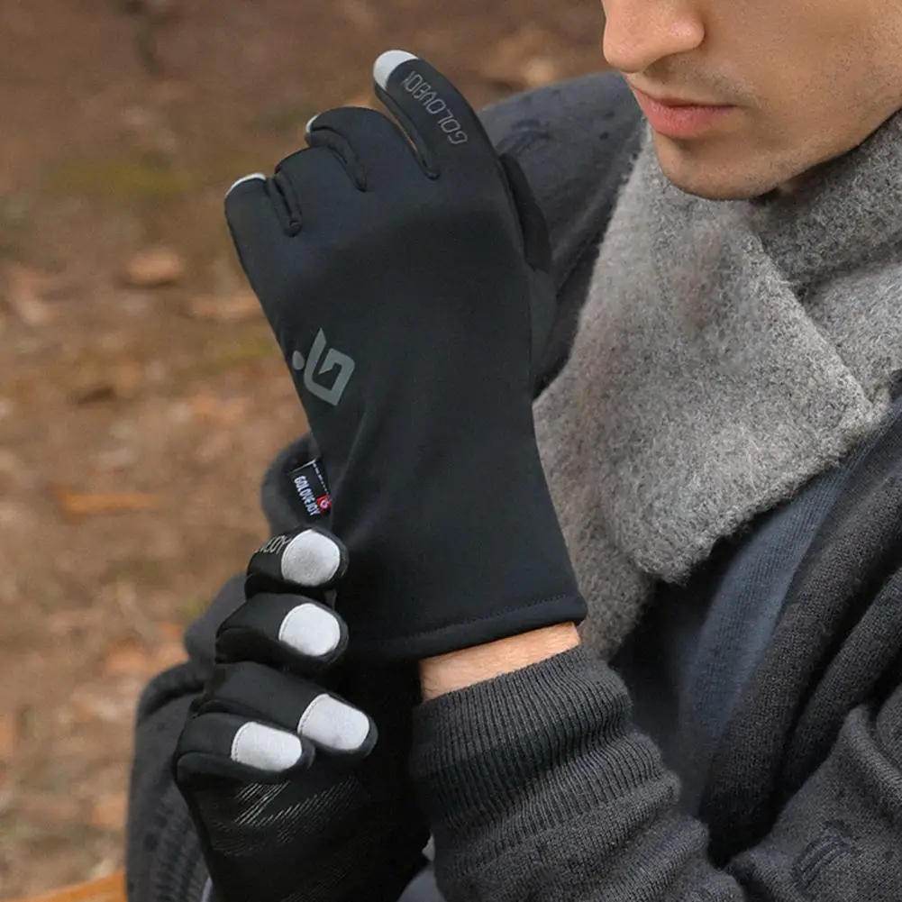 

Дышащие стильные влагоотводящие спортивные перчатки унисекс, 1 пара, перчатки для верховой езды, однотонные для катания на лыжах