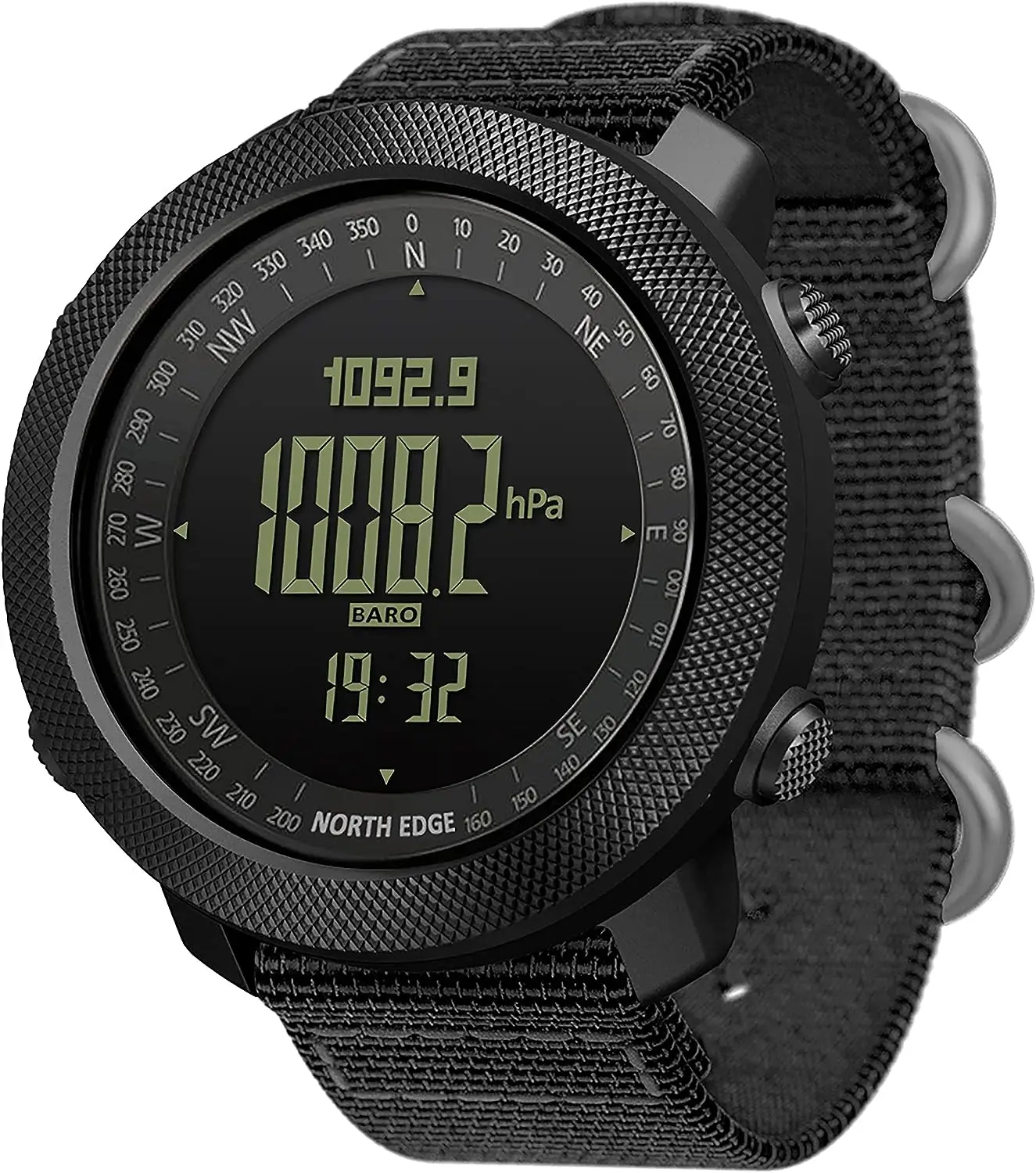 

Tactical Sports Watches for Men Outdoor Survival Military Compass Rock Solid Digital Watches with Durable Band, Steps Tracker Pe