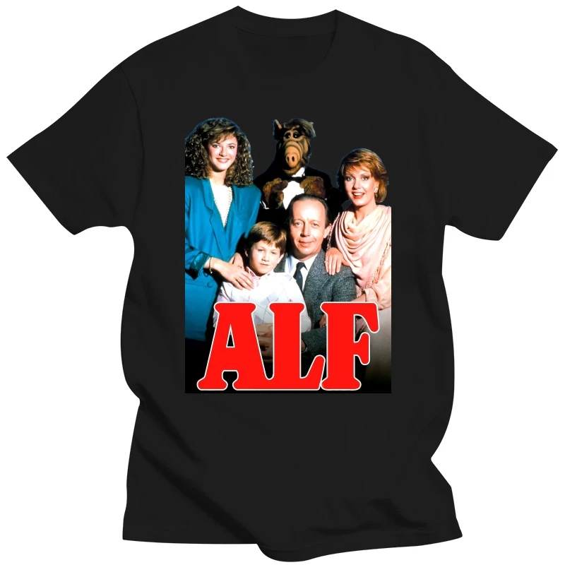 ФУТБОЛКА с постером телешоу Alf V6 (WHITEZINKSKY BLUEYELLOW) все размеры от S до 5XL