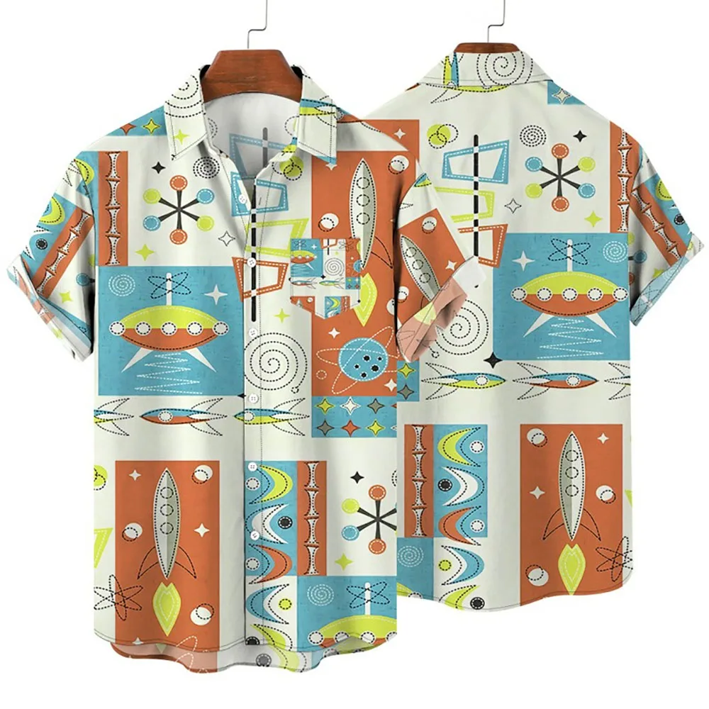 

2023 Hawaiian Shirt Man3d Print Male Clothes Men's Shirt Summer Casual Fashion Short Sleeve Top Breathable Casual Fashion Shirts