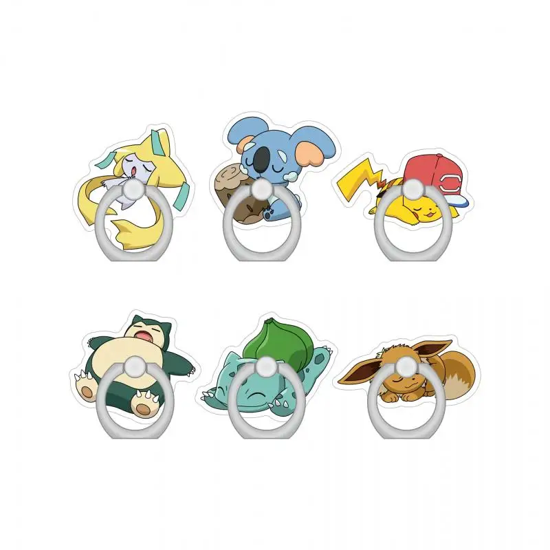 Покемон кольцо на палец пряжка Пикачу храп Bulbasaur Eevee акриловая кукла