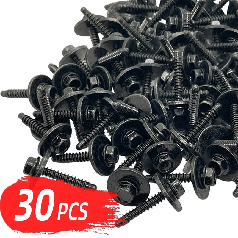 

Автомобильный черный металлический болт, брызговик, винты для подкрытия крыла 11570498 для GM Buick Cadillac Chevy GMC 2010-On