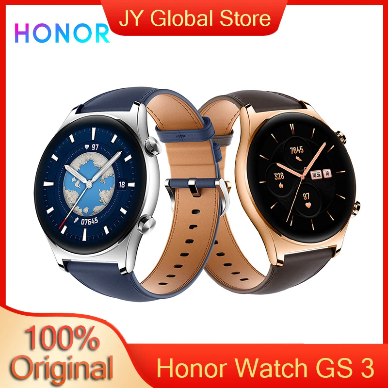 Honor Smart Watch GS 3 Watch For Men 8-channel Accurate Heart Rate AI Engine All-weather Blood Oxygen Monitoring Men's Watches