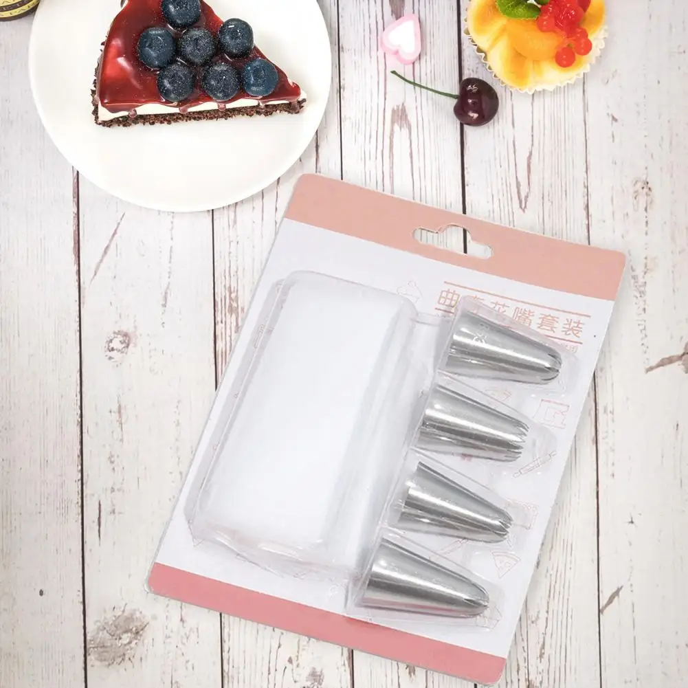 

Cake Decorating Piping Tip Stainless Steel Piping Tip Set with Food Grade Piping Bag for Cupcake Cookie Cake Decorating