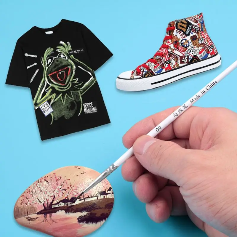 3 шт. 0 00 000 ручка с крючком профессиональные кисти для рисования тонким кончиком