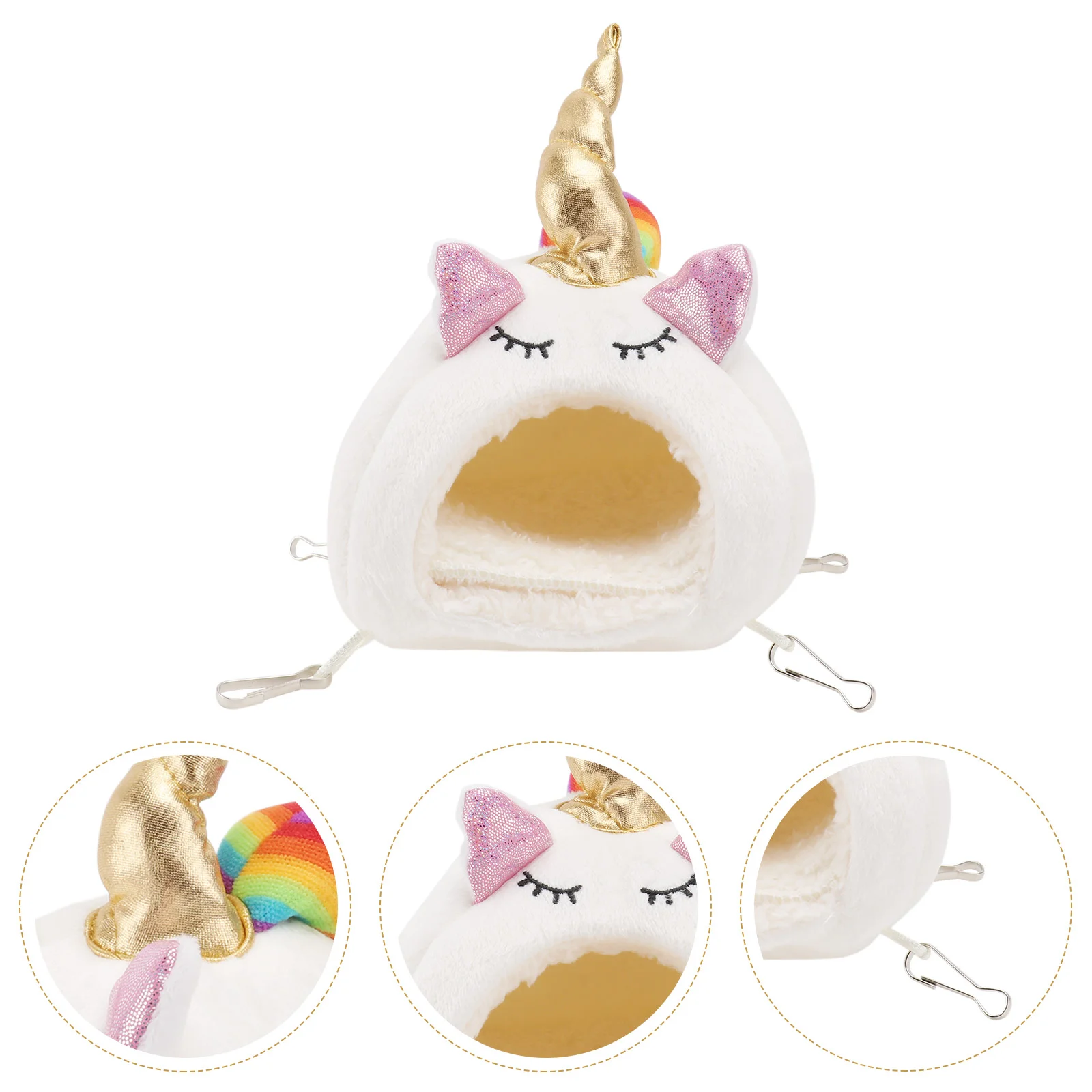 

Bed Hamster Houseguinea Cat Cage Pet Warm Winter Furry Rat Hammocksheltersleeping Accessories Beds Animal Hides Playing Hedgehog